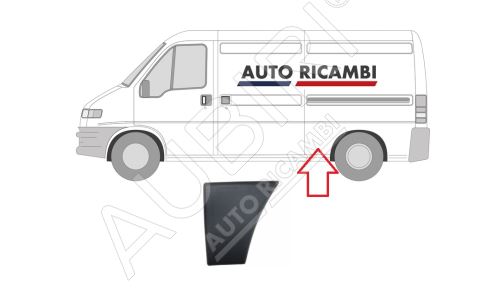 Protective trim Fiat Ducato 2002-2006 left, in front of the rear wheel