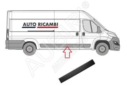 Protective trim Fiat Ducato since 2014 right, sliding door black