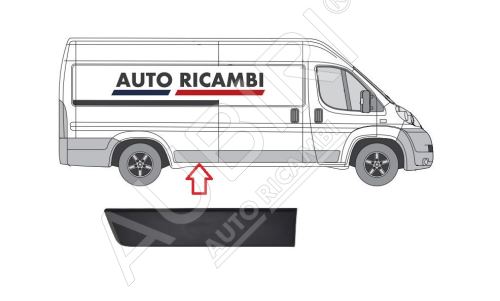 Protective trim Fiat Ducato since 2006 right, in front of the rear wheel, 80cm