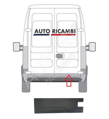 Protective trim Iveco Daily 2006-2014 rear, right door