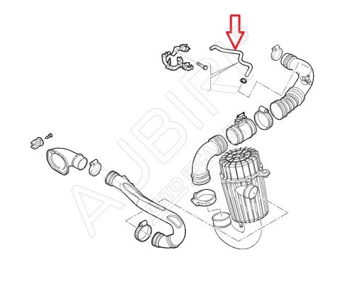 Engine breather hose Fiat Ducato 2006-2014 2.3D