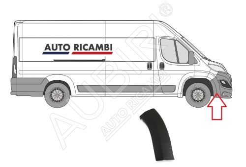 Protective trim Fiat Ducato since 2014 right, bumper trim