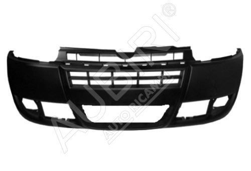 Bumper Fiat Doblo 2005-10, front, black for paint