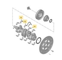 Main bearing, crankshaft bearing Citroën Berlingo since 2018 1.5D upper - 1.831-1.837
