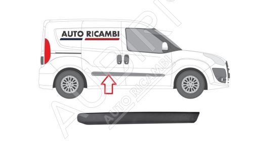 Protective trim Fiat Doblo since 2010 right, rear door