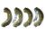 Handbrake shoes Fiat Ducato 1994-2006 Q11-Q15 rear, 254mm, type AP Lockheed
