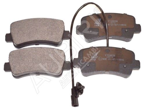 Brake pads Renault Master since 2010 rear, 1-sensors, 128 mm