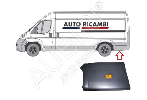 Protective trim Fiat Ducato since 2006 left, behind the rear wheel - extra length