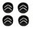 Wheel cover Citroën Berlingo since 2008 in the middle, alloy wheels 60mm, set 4pcs, black