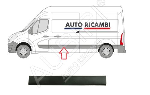 Protective trim Renault Master since 2010 left, sliding door 1465 mm