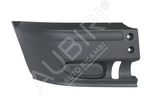 Bumper Ford Transit 2000-2006 front, right, black, without fog lights