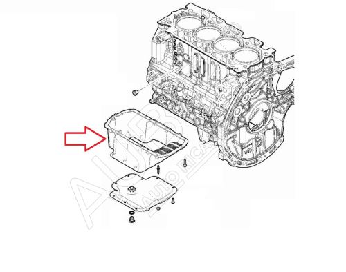 Oil pan Citroën Jumpy, Expert since 2016, Fiat Scudo since 2022 1.5/1.6D