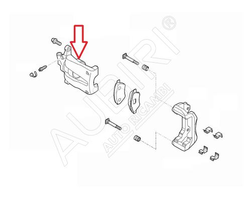 Brake caliper Fiat Ducato since 2021 rear left, without holder