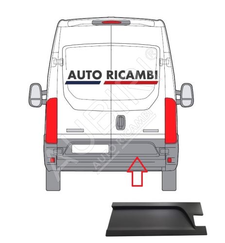 Protective trim Iveco Daily since 2014 rear, right door