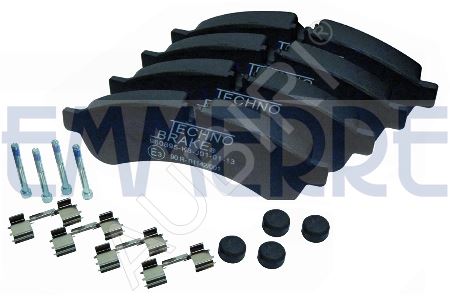 Brake pads Iveco Daily since 2006 65/70C rear, with accessories