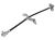 Brake hose Ford Transit 2000-2006 front, left, 449 mm, M10/M10