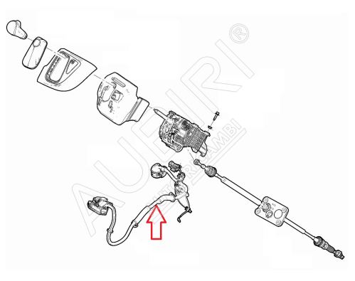 Gear lever wiring Fiat Ducato since 2021 automatic transmission