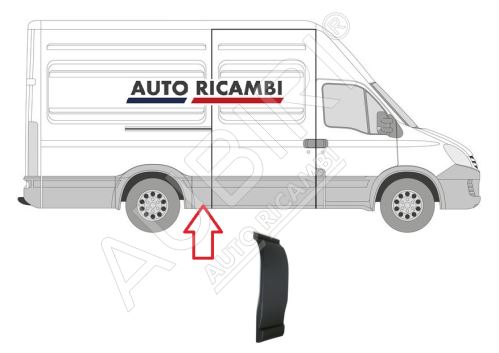 Protective trim Iveco Daily 2000-2014 right, in front of the rear wheel