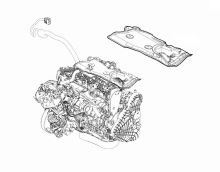 Engine cover Fiat Ducato 2018-2024, Jumper, Boxer since 2019 2.2D upper