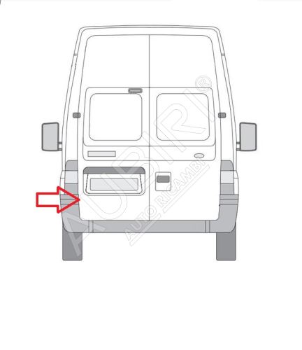 Rear door hinge Iveco TurboDaily up to 2000 left lower