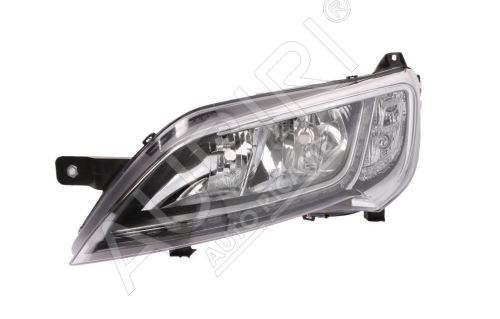 Headlight Fiat Ducato since 2014 left silver frame H7+H7, LED without control unit