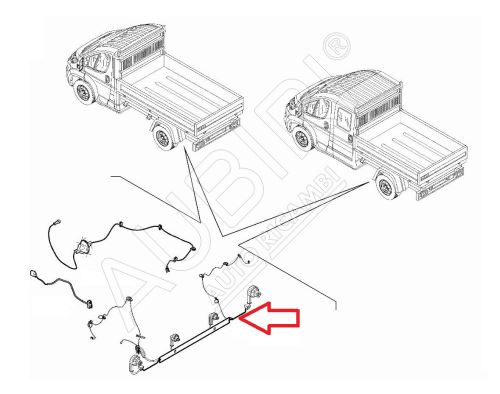 Wiring harness of rear lights Fiat Ducato, Jumper, Boxer since 2006 flatbed