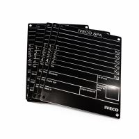Wehicle metal name plate Iveco