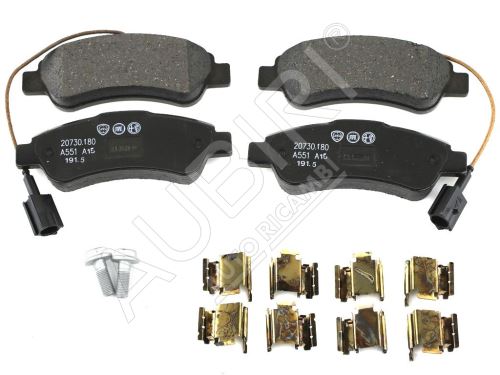 Brake pads Fiat Ducato since 2011 rear, 2-sensors, with accessories, typ BOSCH