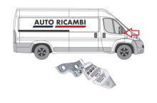 Front door hinge Fiat Ducato, Jumper, Boxer since 2006 right upper/lower (1)