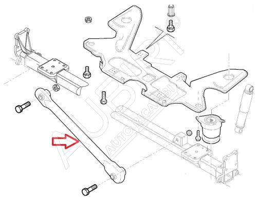 Torsion bar Fiat Ducato, Jumper, Boxer since 2006 for air suspension