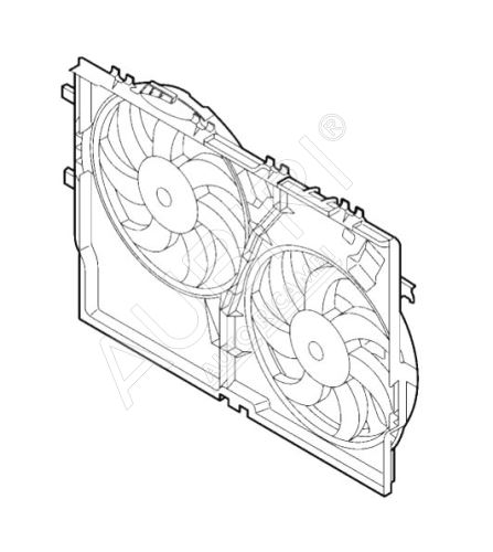 Radiator fan Fiat Ducato since 2014 2.0D Euro6, 1x relay and resistor