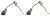 Brake wear sensor Iveco Daily since 2006 rear, 2pc, 250mm