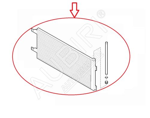 Condenser for air conditioning Fiat Ducato since 2021 2.2D automatic transmission