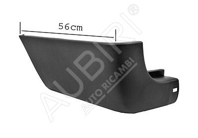 Rear bumper Ford Transit 2000-2014 left corner, dark gray