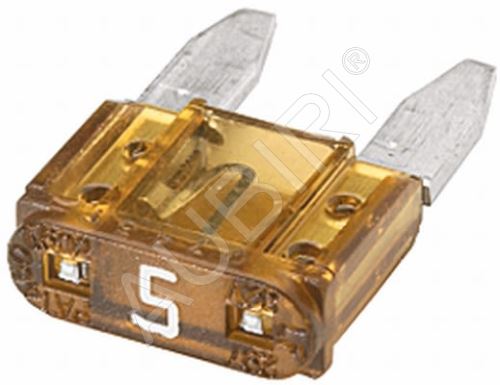 Automotive mini blade fuse 5A - light brown