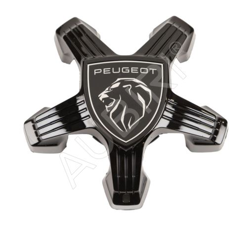 Wheel cover Peugeot in the middle for alloy wheels, black