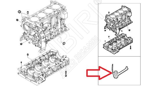 Oil nozzle Iveco Daily since 2022 2.3D with screw