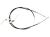 Handbrake cable Ford Transit 1991-2000 rear, 2830/975x2/235 mm