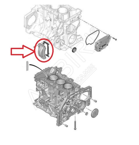 Timing belt cover Citroën Berlingo, Partner since 2018 1.2i PureTech