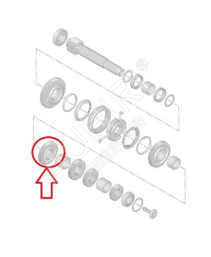 3rd gear wheel Citroën Berlingo, Partner since 2008, 41 teeth, STT/MCC