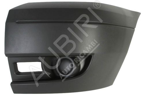 Bumper Ford Transit 2006-2014 front, left, dark gray, no fog lights