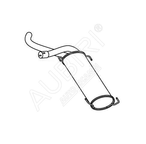 Muffler Fiat Ducato since 2006-2014 2.3/3.0D middle, RHD