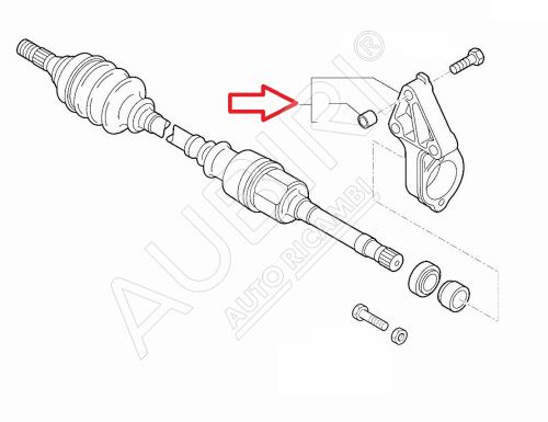 Driveshaft bearing holder Fiat Ducato 2011-2016 2.3 JTD Euro5