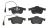Brake pads Fiat Doblo since 2010, Combo 2011-2018 front, 2-sensors, system ATE
