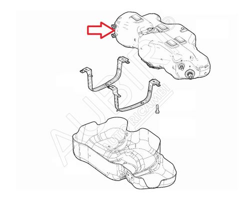 AdBlue tank Fiat Ducato since 2021 2.2D