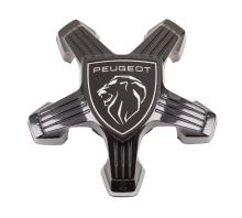 Wheel cover Peugeot in the middle for alloy wheels, black
