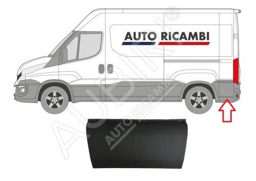 Protective trim Iveco Daily since 2014 left/right, behind the rear wheel