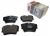 Brake pads Renault Trafic, Vivaro since 2001, Fiat Talento since 2016 rear
