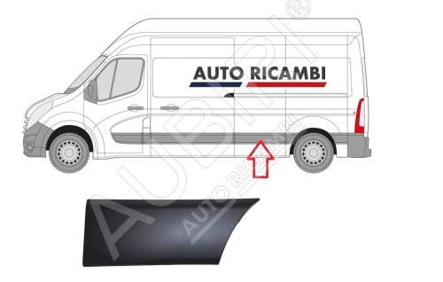 Protective trim Renault Master since 2010 left, behind the sliding door