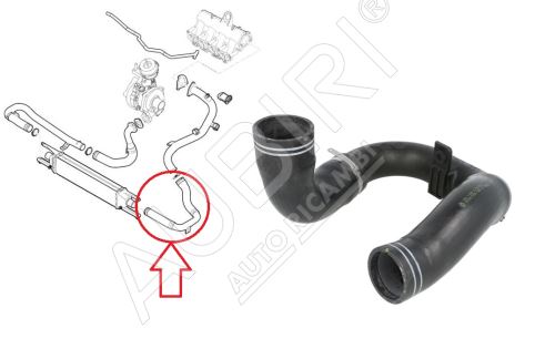 Charger Intake Hose Fiat Doblo since 2010 1.6/2.0 D from intercooler to throttle, complete